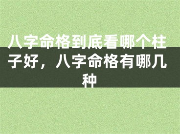 八字命格到底看哪个柱子好，八字命格有哪几种