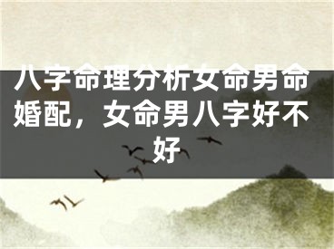 八字命理分析女命男命婚配，女命男八字好不好