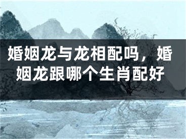 婚姻龙与龙相配吗，婚姻龙跟哪个生肖配好