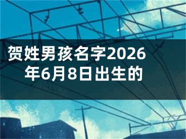 贺姓男孩名字2026年6月8日出生的