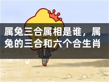 属兔三合属相是谁，属兔的三合和六个合生肖