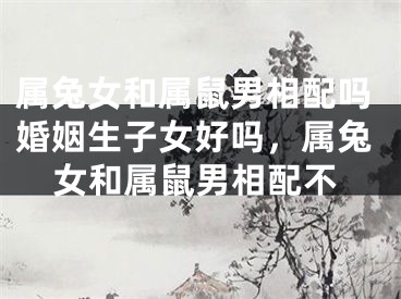 属兔女和属鼠男相配吗婚姻生子女好吗，属兔女和属鼠男相配不