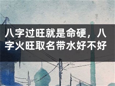 八字过旺就是命硬，八字火旺取名带水好不好