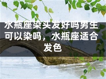 水瓶座染头发好吗男生可以染吗，水瓶座适合发色