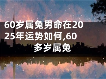 60岁属兔男命在2025年运势如何,60多岁属兔