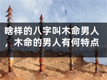 啥样的八字叫木命男人，木命的男人有何特点