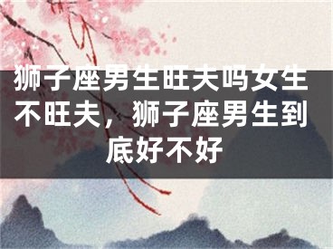 狮子座男生旺夫吗女生不旺夫，狮子座男生到底好不好