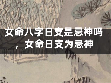 女命八字日支是忌神吗，女命日支为忌神