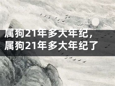 属狗21年多大年纪，属狗21年多大年纪了