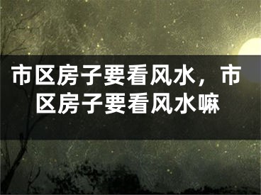 市区房子要看风水，市区房子要看风水嘛