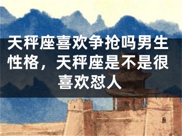 天秤座喜欢争抢吗男生性格，天秤座是不是很喜欢怼人