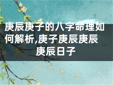 庚辰庚子的八字命理如何解析,庚子庚辰庚辰庚辰日子