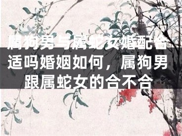 属狗男与属蛇女婚配合适吗婚姻如何，属狗男跟属蛇女的合不合
