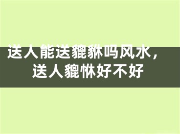 送人能送貔貅吗风水，送人貔恘好不好