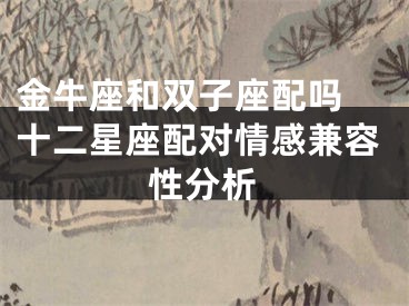 金牛座和双子座配吗 十二星座配对情感兼容性分析