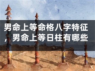 男命上等命格八字特征，男命上等日柱有哪些