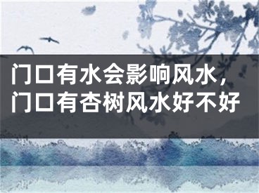 门口有水会影响风水，门口有杏树风水好不好