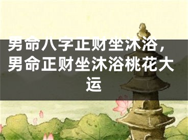 男命八字正财坐沐浴，男命正财坐沐浴桃花大运