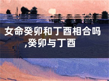 女命癸卯和丁酉相合吗,癸卯与丁酉