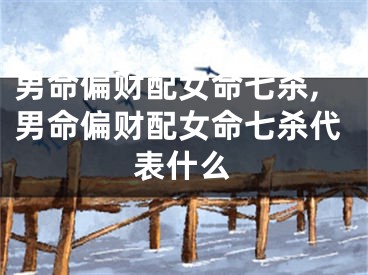 男命偏财配女命七杀,男命偏财配女命七杀代表什么