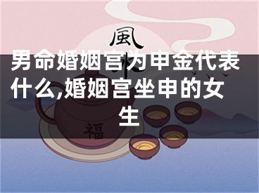 男命婚姻宫为申金代表什么,婚姻宫坐申的女生