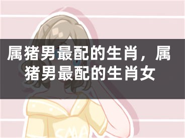 属猪男最配的生肖,属猪男最配的生肖女