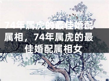 74年属虎的最佳婚配属相，74年属虎的最佳婚配属相女