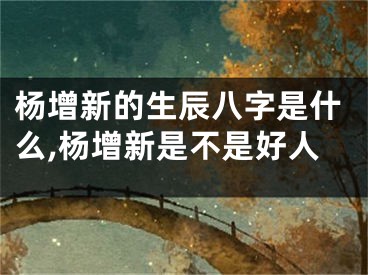杨增新的生辰八字是什么,杨增新是不是好人