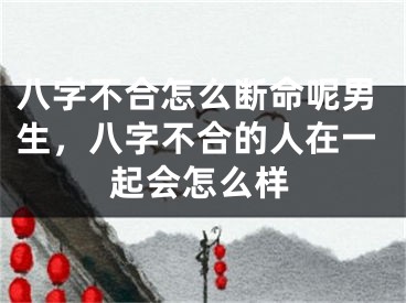 八字不合怎么断命呢男生，八字不合的人在一起会怎么样