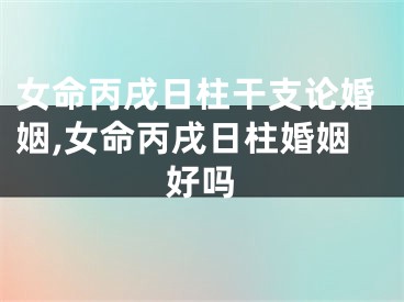 女命丙戌日柱干支论婚姻,女命丙戌日柱婚姻好吗