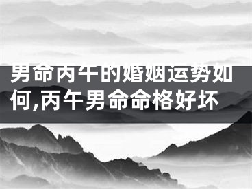 男命丙午的婚姻运势如何,丙午男命命格好坏