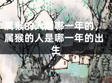 属猴的人是哪一年的，属猴的人是哪一年的出生