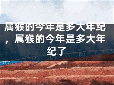 属猴的今年是多大年纪，属猴的今年是多大年纪了