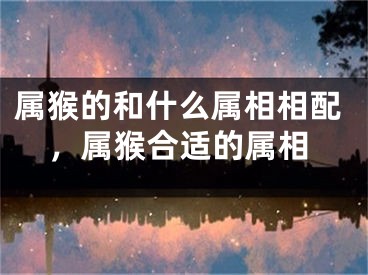 属猴的和什么属相相配，属猴合适的属相