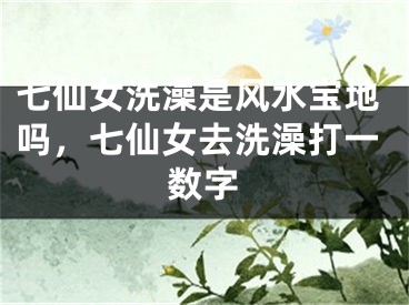 七仙女洗澡是风水宝地吗，七仙女去洗澡打一数字