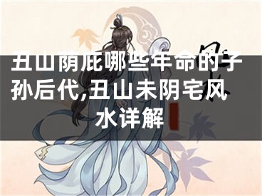 丑山荫庇哪些年命的子孙后代,丑山未阴宅风水详解