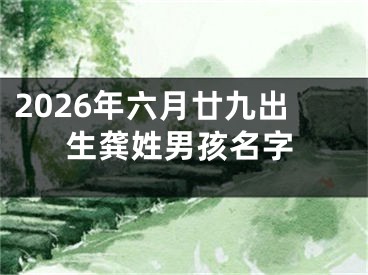 2026年六月廿九出生龚姓男孩名字