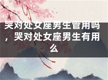 哭对处女座男生管用吗，哭对处女座男生有用么
