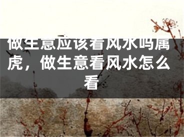 做生意应该看风水吗属虎，做生意看风水怎么看