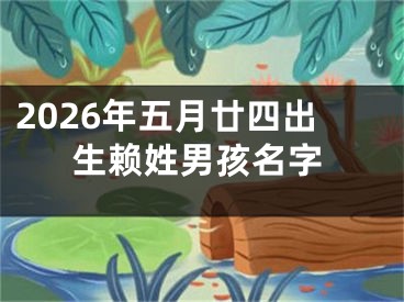 2026年五月廿四出生赖姓男孩名字