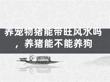 养宠物猪能带旺风水吗,养猪能不能养狗