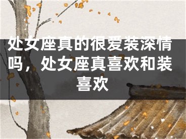 处女座真的很爱装深情吗，处女座真喜欢和装喜欢