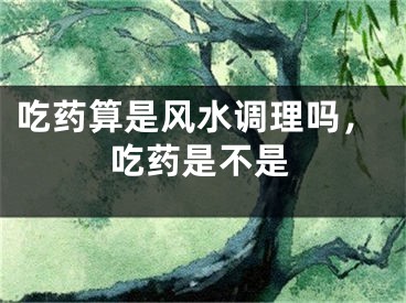 吃药算是风水调理吗，吃药是不是