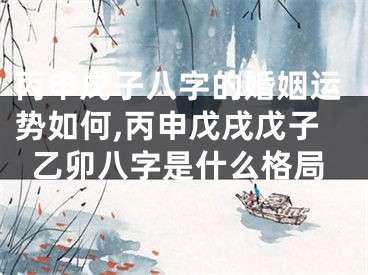 丙申戊子八字的婚姻运势如何,丙申戊戌戊子乙卯八字是什么格局