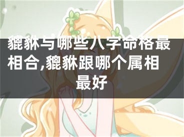 貔貅与哪些八字命格最相合,貔貅跟哪个属相最好