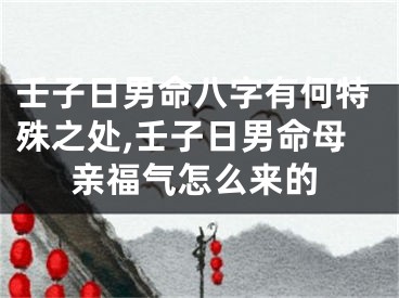 壬子日男命八字有何特殊之处,壬子日男命母亲福气怎么来的