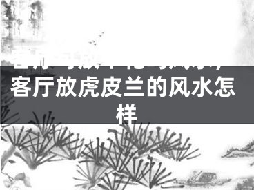 客厅可放干花吗风水，客厅放虎皮兰的风水怎样