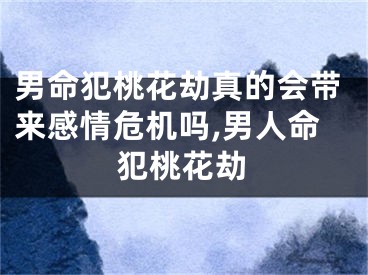 男命犯桃花劫真的会带来感情危机吗,男人命犯桃花劫