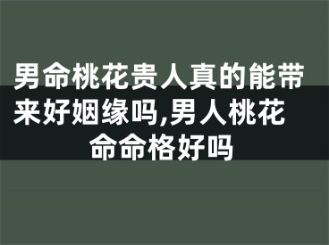 男命桃花贵人真的能带来好姻缘吗,男人桃花命命格好吗