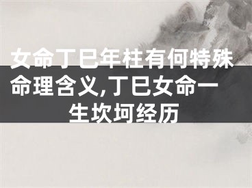 女命丁巳年柱有何特殊命理含义,丁巳女命一生坎坷经历